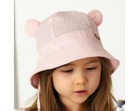 AJS organinės medvinės (muslino) skrybėlaitė su raišteliais Meška